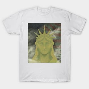 Broken America Lady Liberty T-Shirt